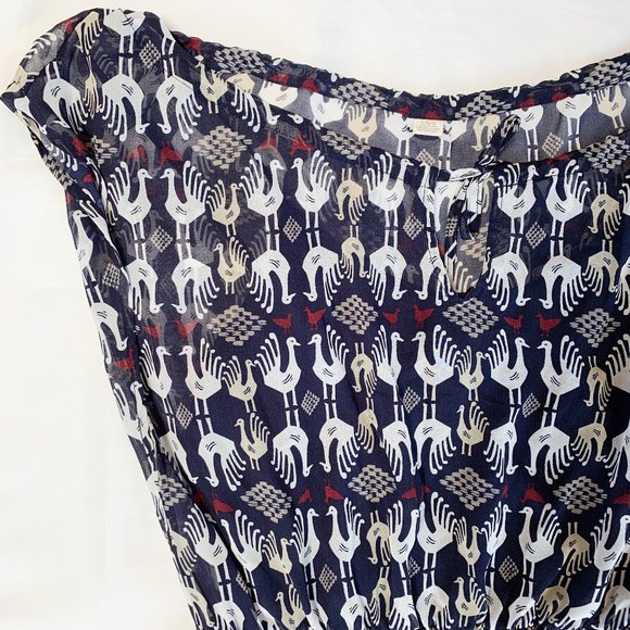 Bird printed dress - Picture 2 of 6